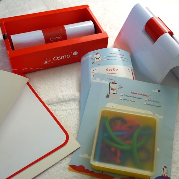 Osmo Early Learning Kit for Ama zon Fire ABCs & Squiggle Magic, Complete Set - Picture 1 of 9